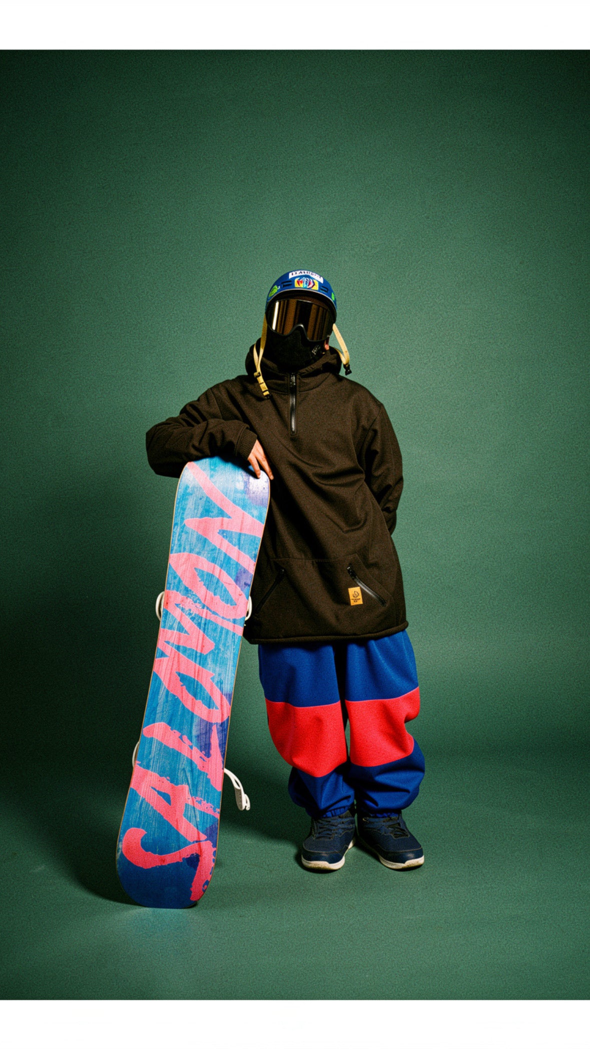 Pantalon nieve real baggy blue,pink