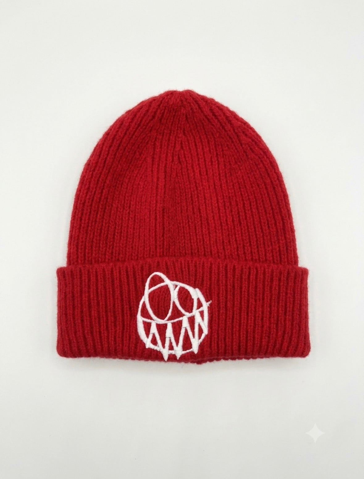 Beanie lana snow Red