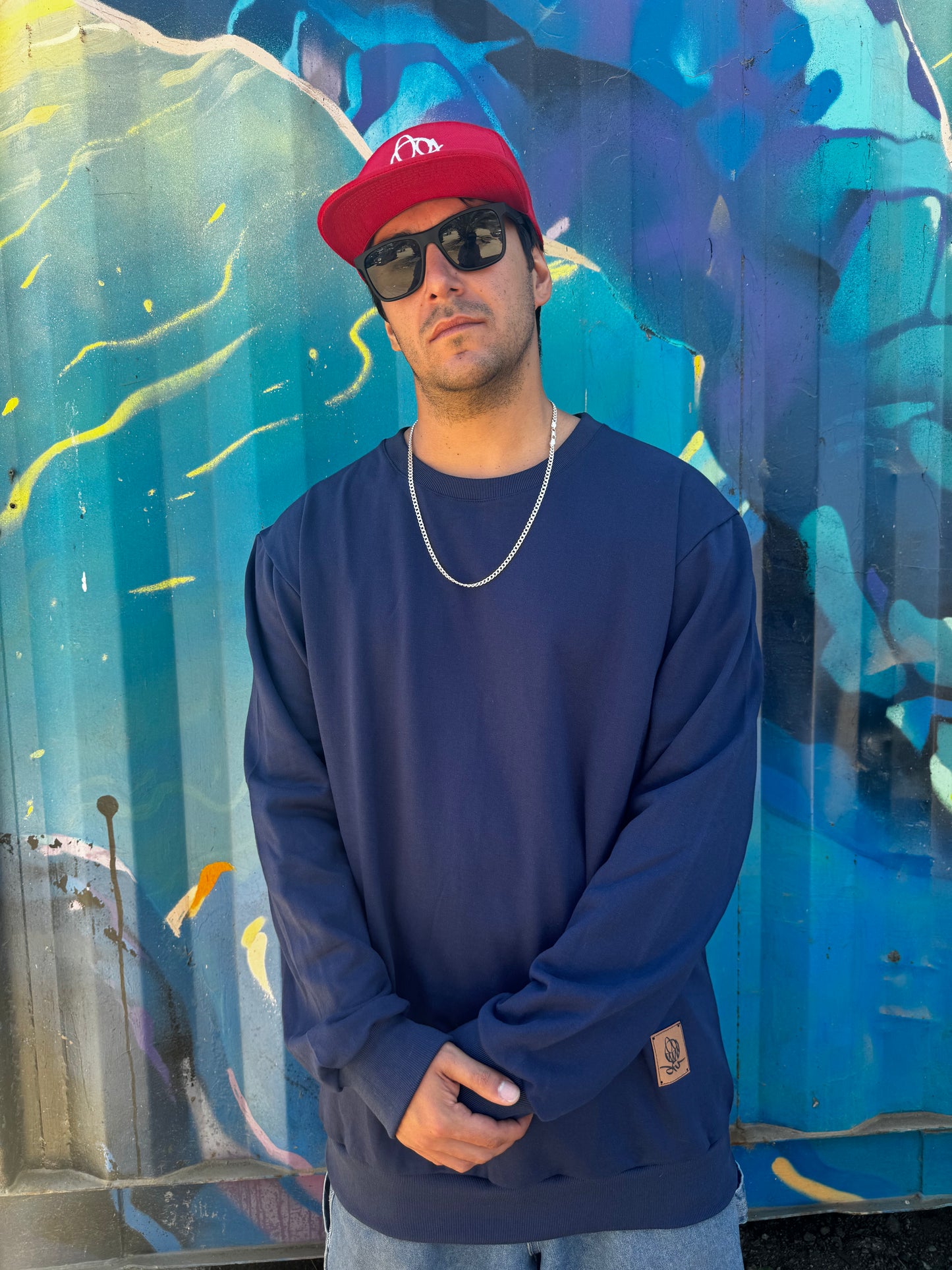 Polo Hoodie Dark Blue