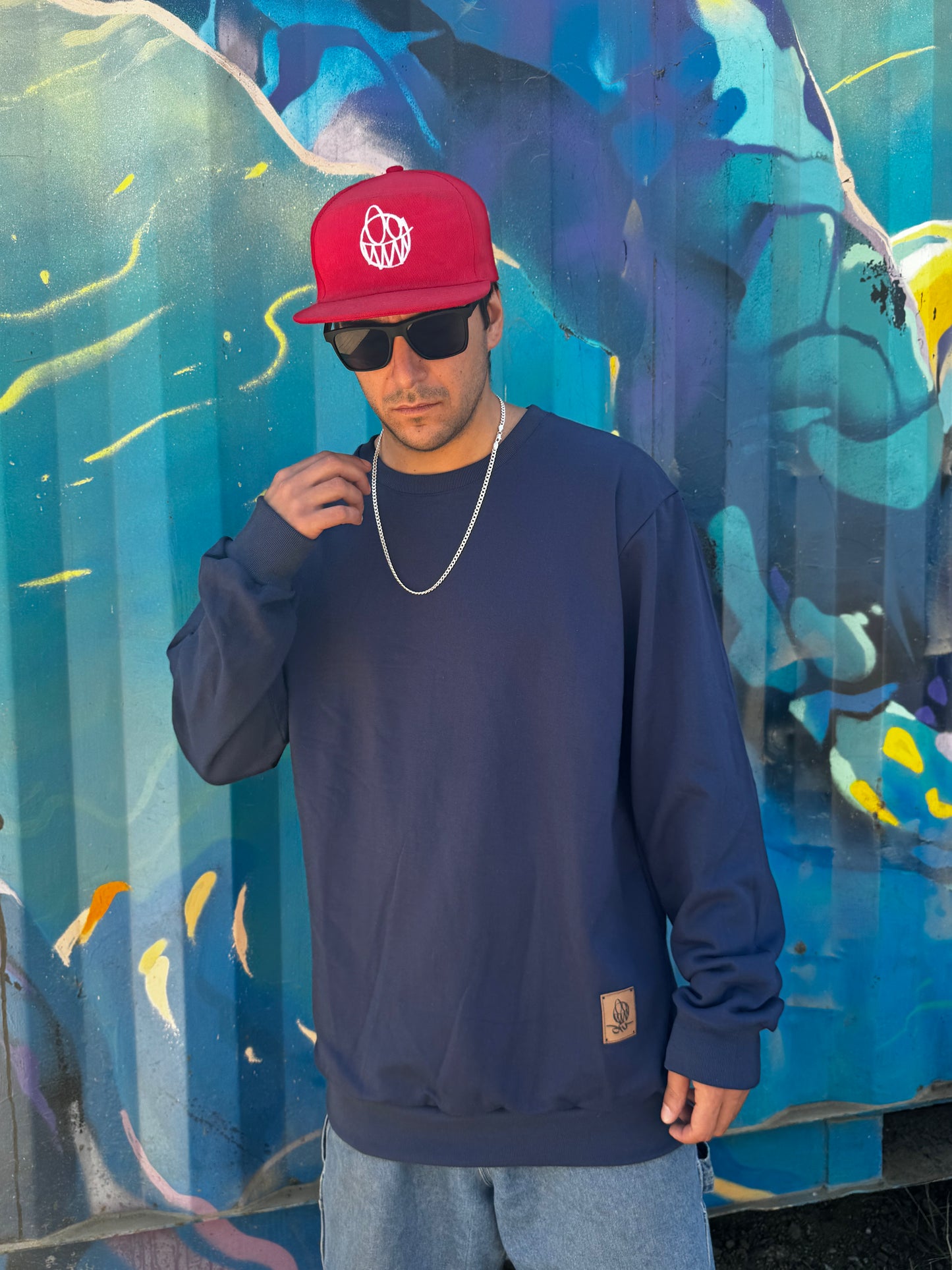 Polo Hoodie Dark Blue