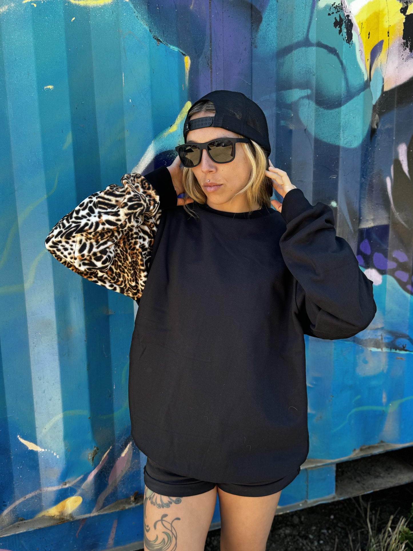 Polo Hoodie Animal Print Tiger