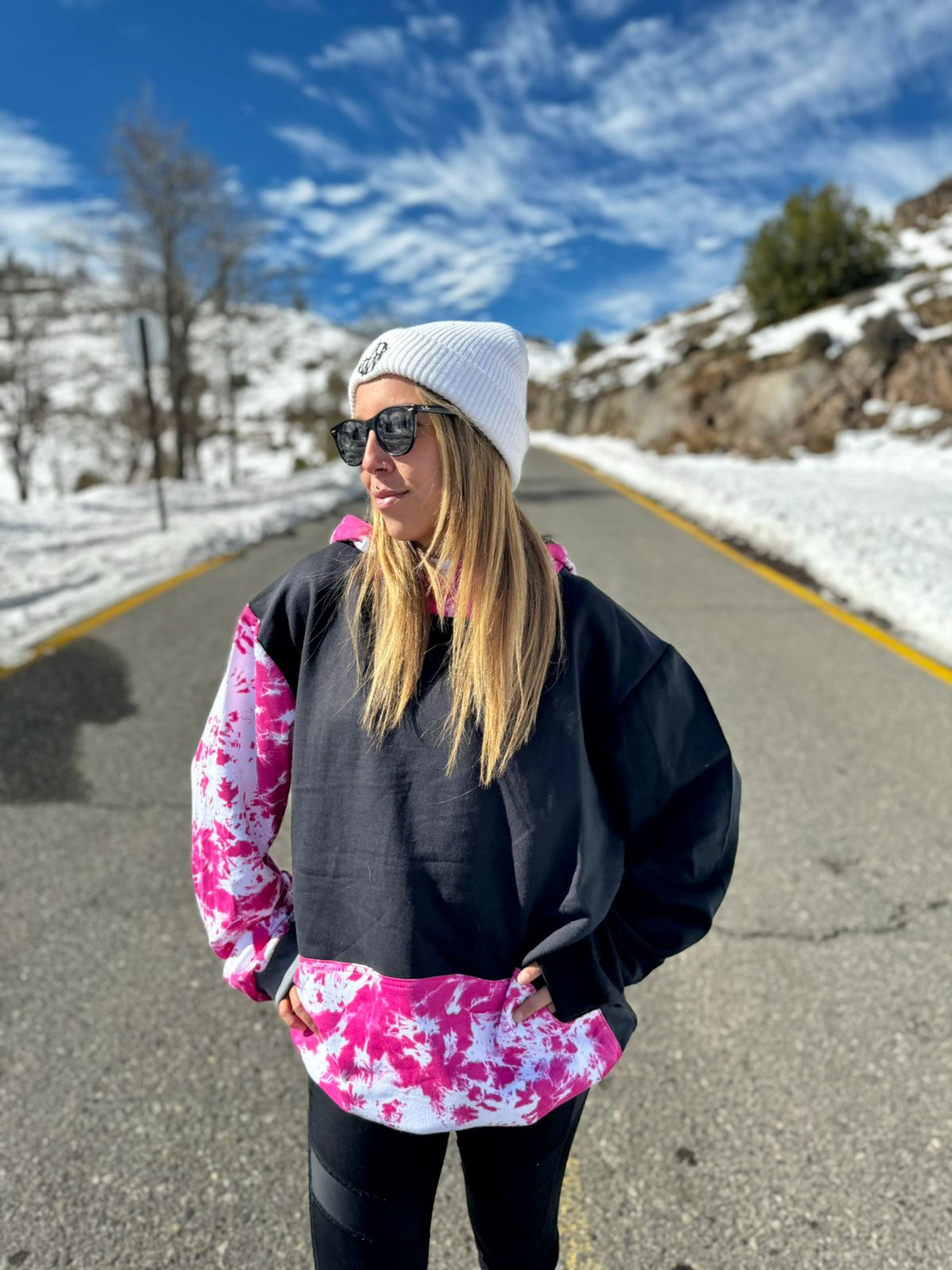 Rider Hoodie Tie Dye – Polerón con capucha canguro | Afu Hoodies