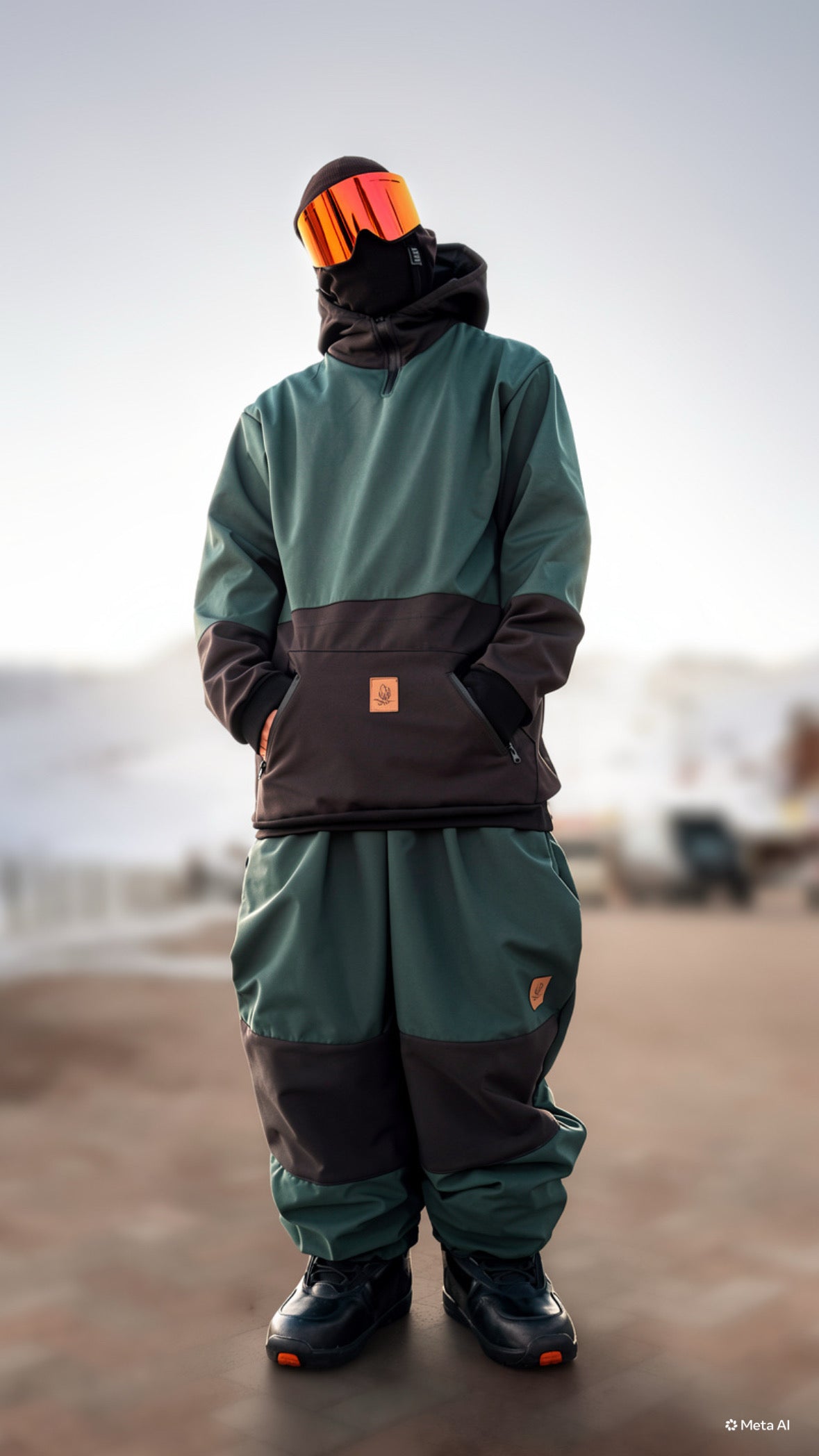 Pantalon nieve Real Baggy Freen/Black