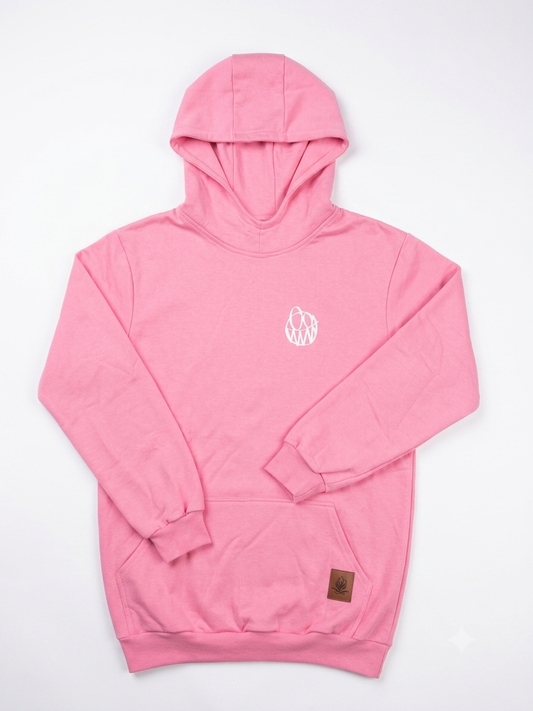 Rider Hoodie pink – Polerón con capucha canguro | Afu Hoodies