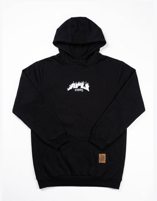 Rider Hoodie FLAME – Polerón con capucha canguro | Afu Hoodies