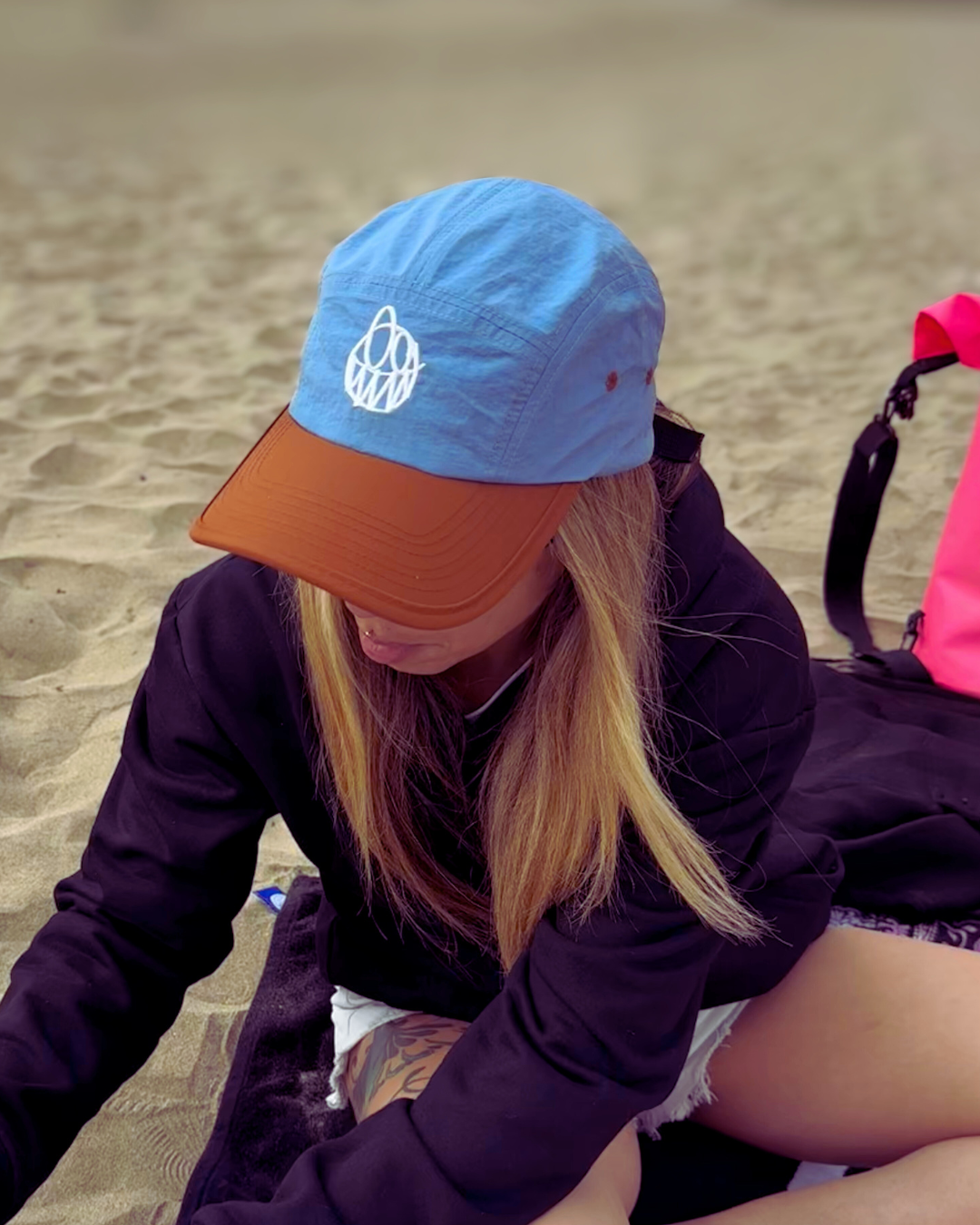 Jockey 5 Panel – Afu Hoodies - Brown - Blue