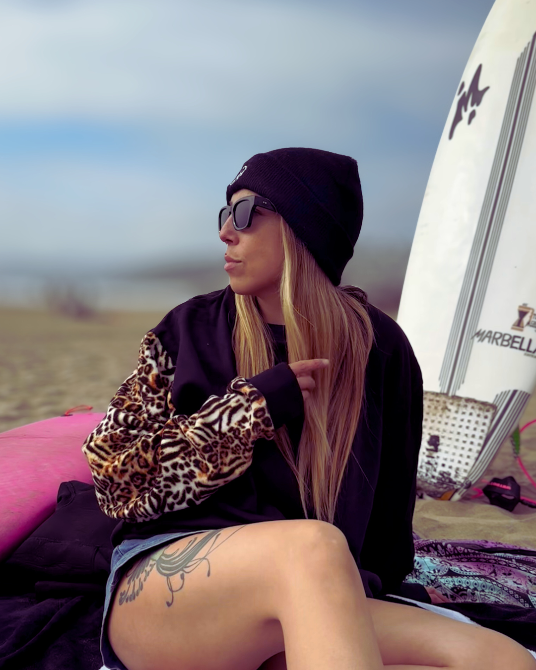 Polo Oversize Animal Print Tiger – Polerón cuello redondo | Afu Hoodies