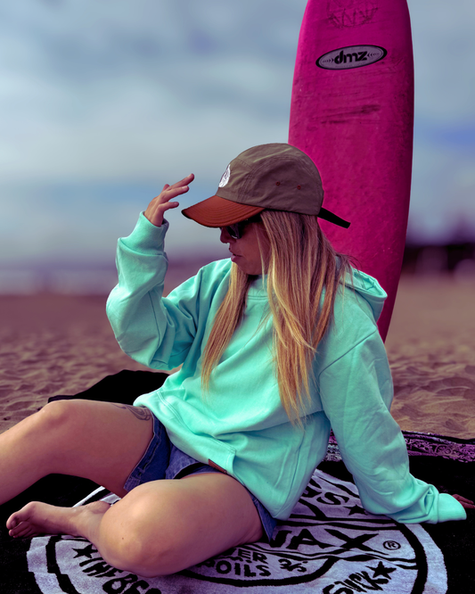 Rider Hoodie Mint – Polerón con capucha canguro | Afu Hoodies