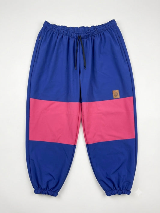 Pantalon nieve real baggy blue,pink