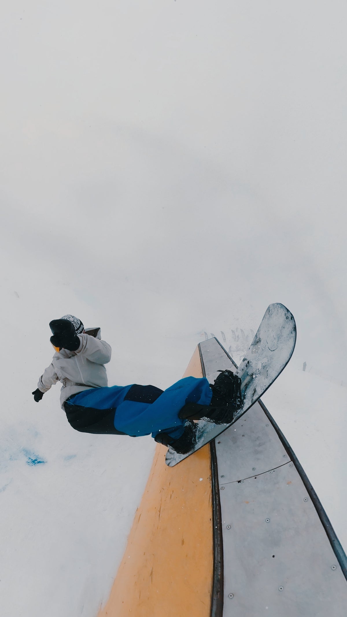 Pantalon nieve Baggy Softshell Freestyle Celeste