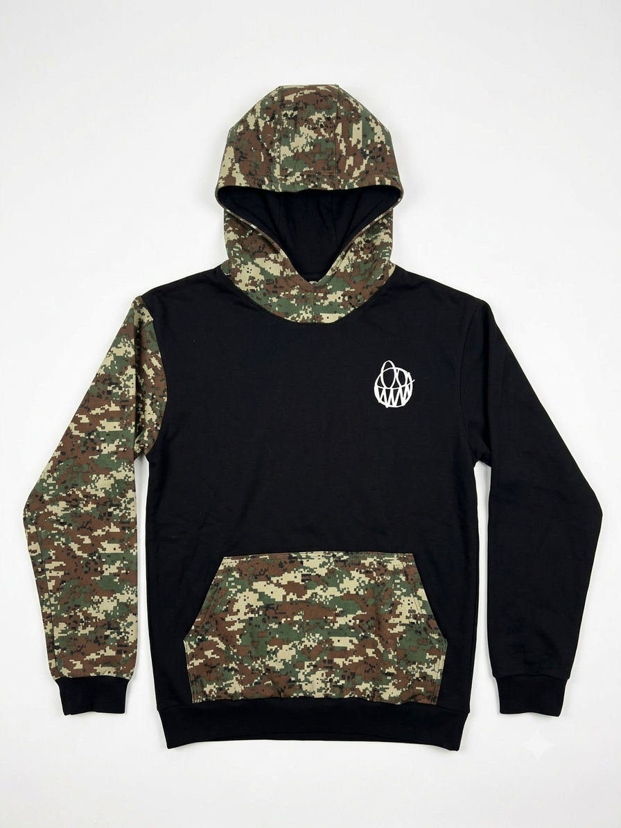 Rider Hoodie Camo – Polerón con capucha canguro | Afu Hoodies