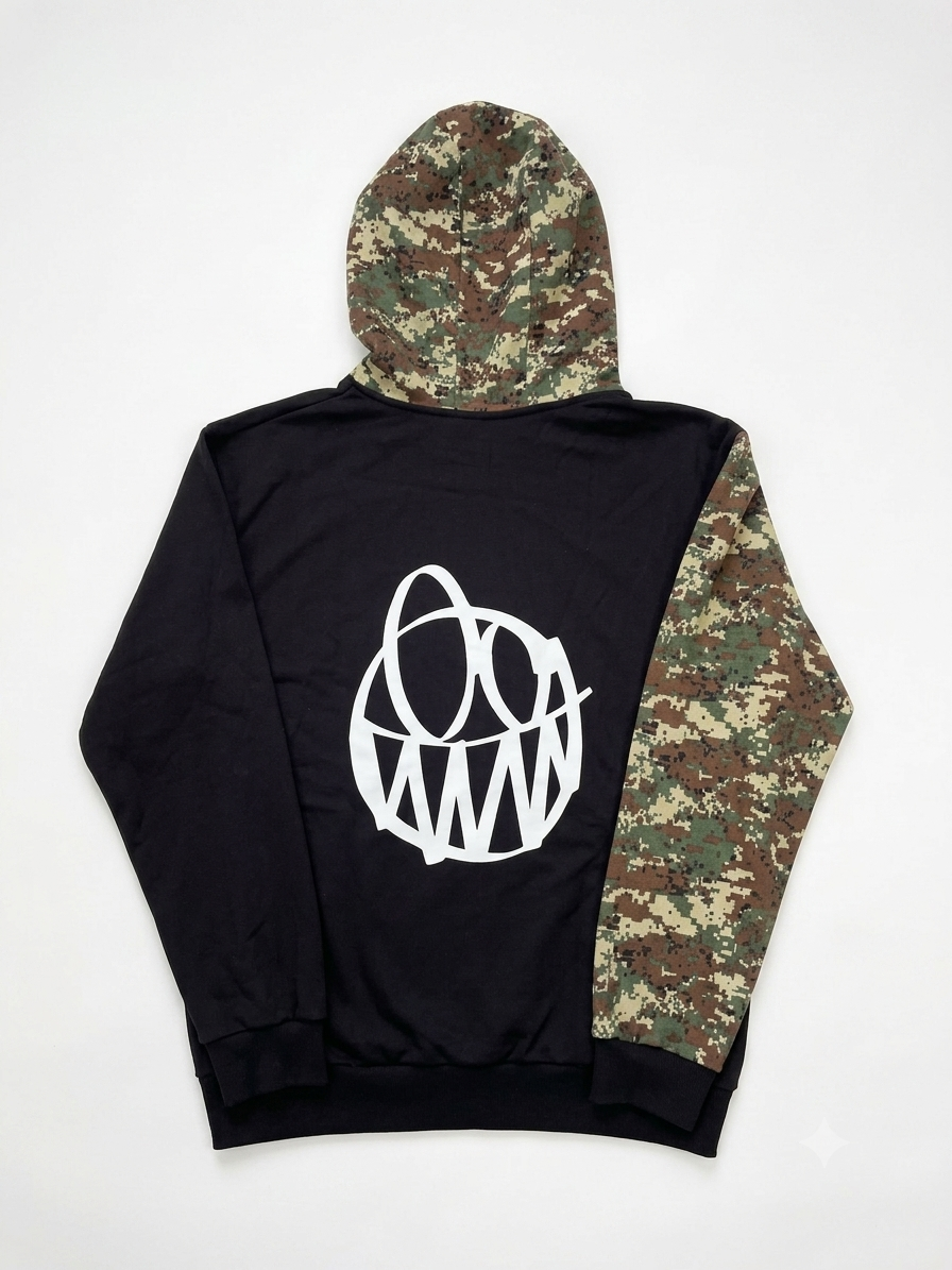 Rider Hoodie Camo – Polerón con capucha canguro | Afu Hoodies
