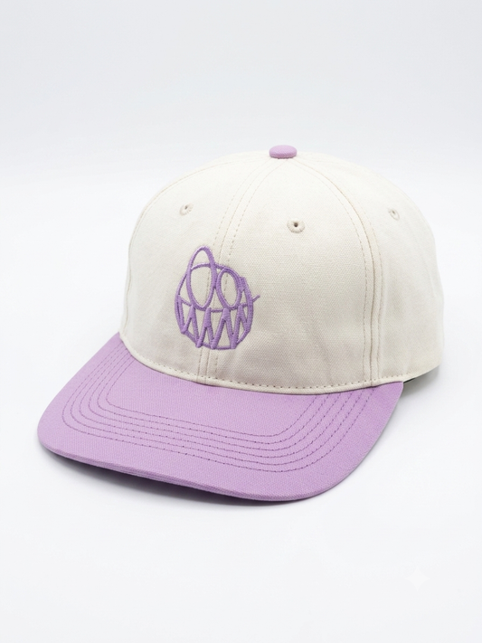 Gorro snapback premium bicolor crema pink