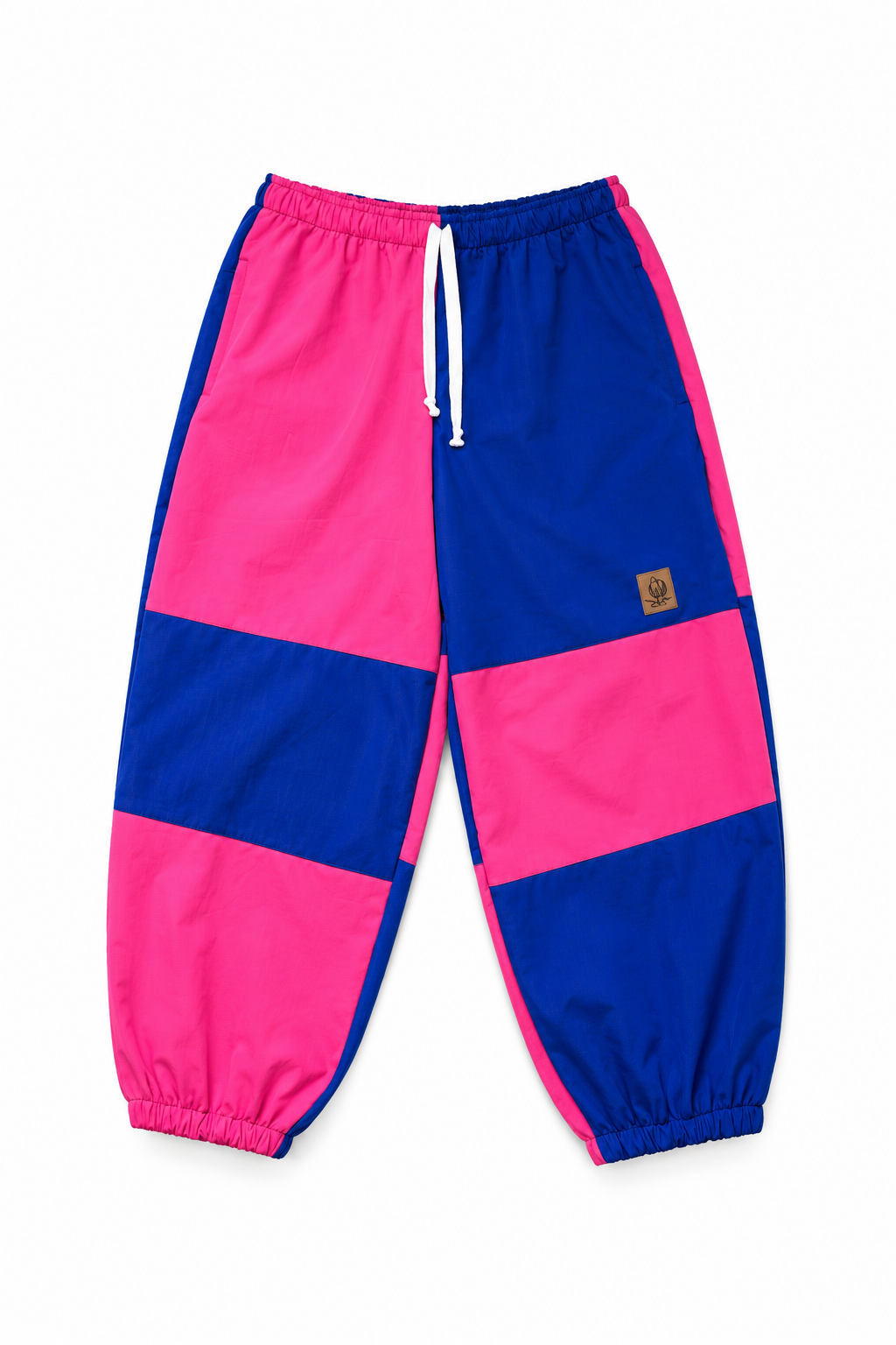 Pantalon nieve Baggy Park azul/ fucsia