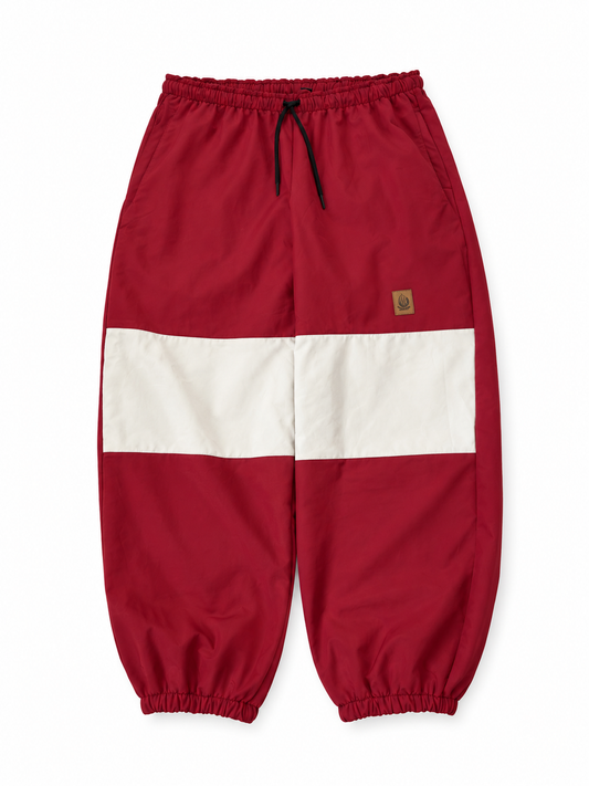 Pantalon nieve real Baggy Red & Beige