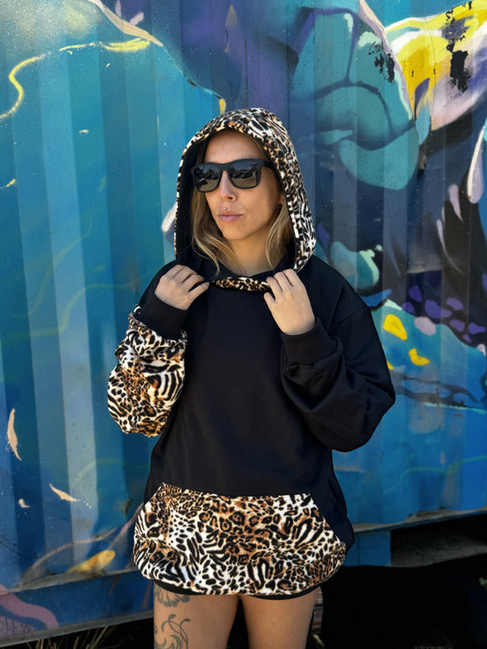 Rider Hoodie Animal Print Tiger