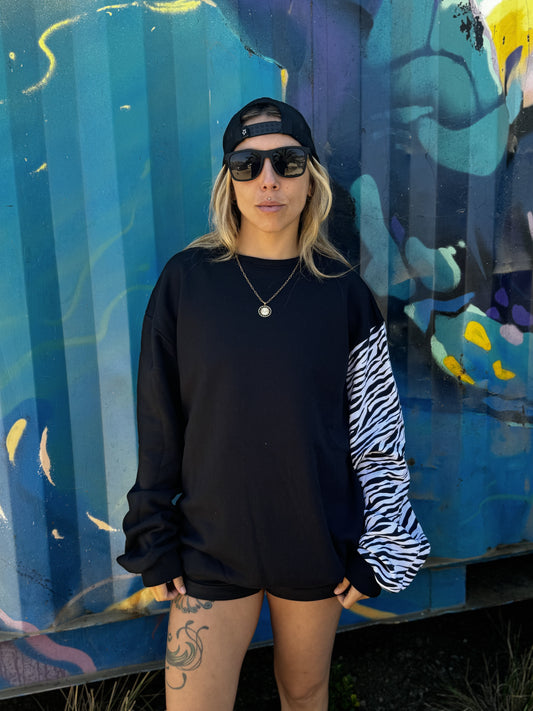 Polo Hoodie Zebra – Polerón con cuello redondo | Afu Hoodies