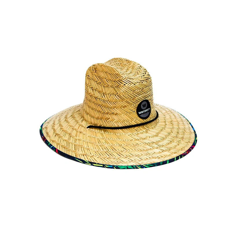 Sombrero de paja WHY NOT con forro tropical