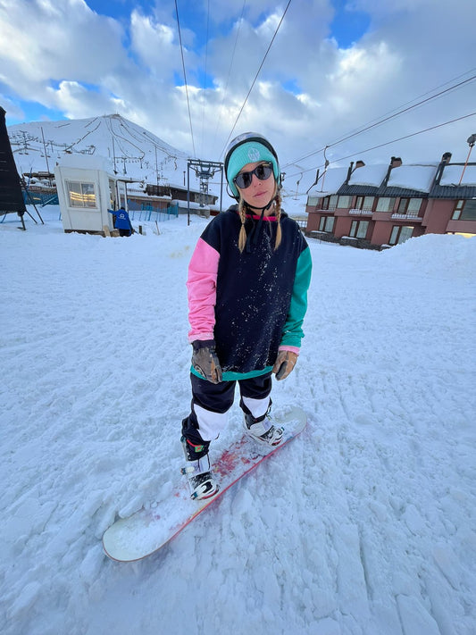 Rider Hoodie pink and green