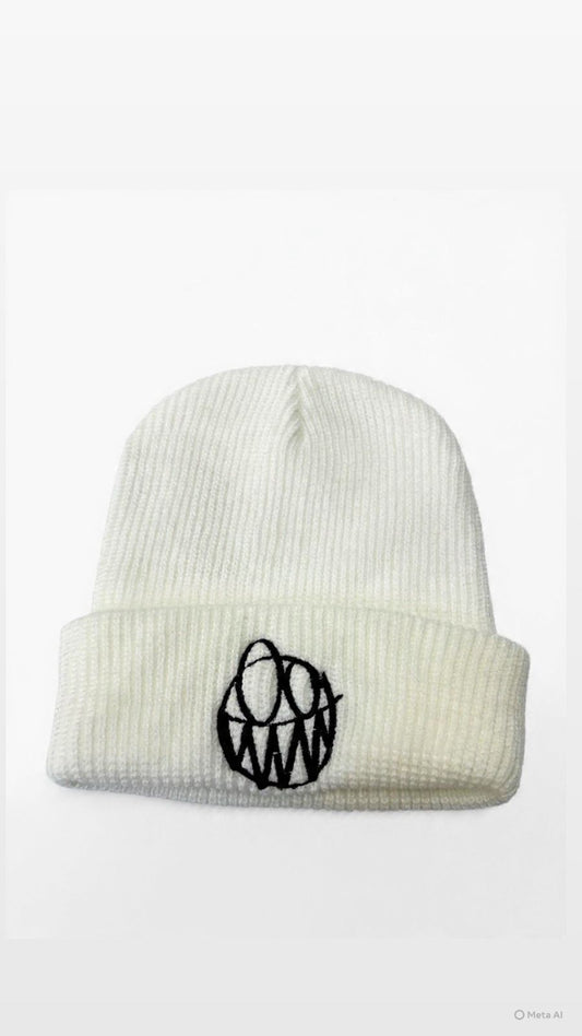 Beanie lana G logo Afu white