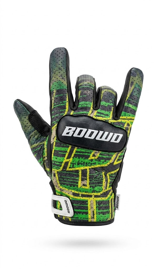 guantes de longboard boowd green